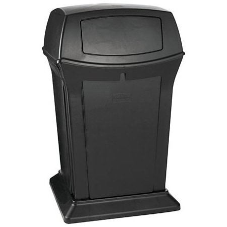 Rubbermaid Rubbermaid Ranger Trash Can - 45 Gallon, 2-Way, Black BUY00030817
